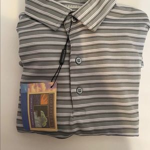 Forrester Men’s long Sleeve Golf Shirt Size M NWT
